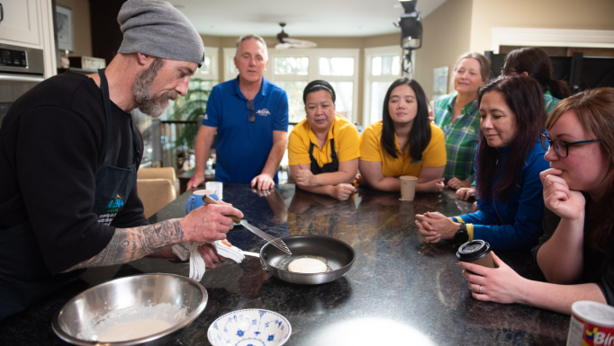 Chef Gordon Bailey group demonstration